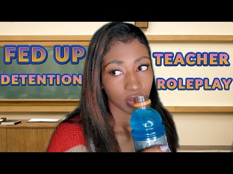 ASMR Fed Up Detention Teacher Roleplay (Typing, Tapping, Whispered, Asking Questions)