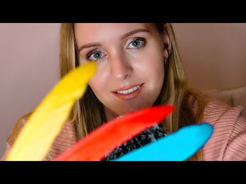 ASMR Touching Your Face and Giving You Personal Attention (Whisper, Breathing, Brushing)