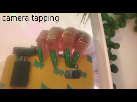 ASMR Lo-Fi Camera Tapping / Phone Tapping, Mirror Tapping with Long Nails - No Talking