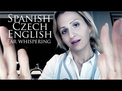 TRILINGUAL ASMR Ear Exam Doctor Roleplay | Ear Whispers, Page Turning, Cupping