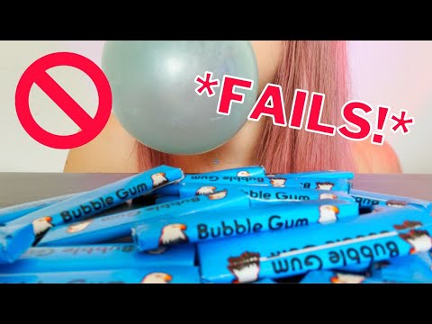Bubble Gum Bubble Blowing *FAILS*!