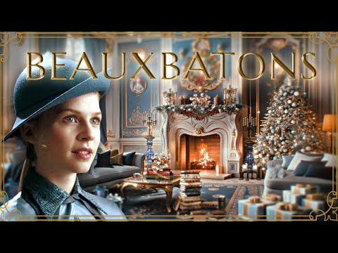 ✧˖°Christmas Fireplace 🎄 Beauxbatons ✧˖° Harry Potter inspired ASMR Ambience for the Holidays