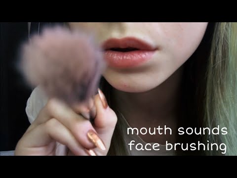 [ASMR] Lofi mouth sounds and face brushing ❤️ ASMR Savage