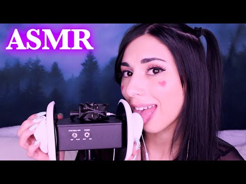 ASMR E-GIRL Ear Licking and Ear Eating for INTENSE Relaxation and Tingles | 3dio Ear to Ear Triggers