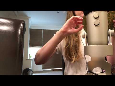 ASMR Tapping Scratching Sounds on Textured plate