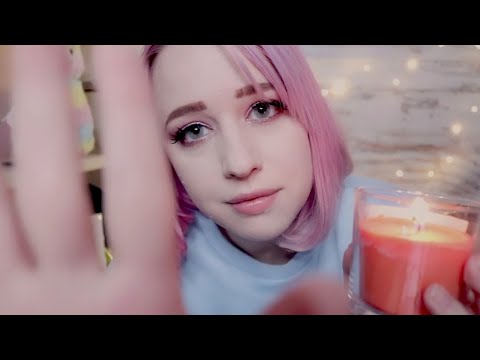 ASMR a friend comforts you ( visual, hand moveements, snacking )