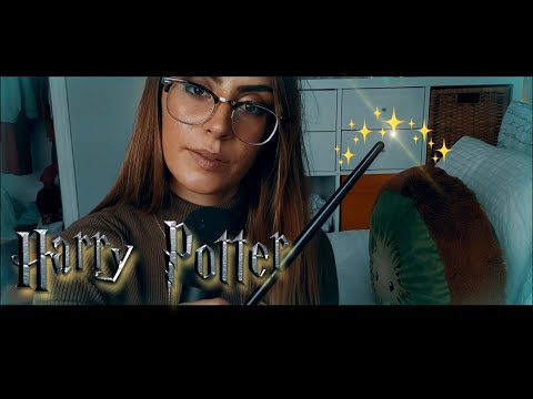 ASMR Casting Harry Potter Spells on You (Visual & Whispered triggers)