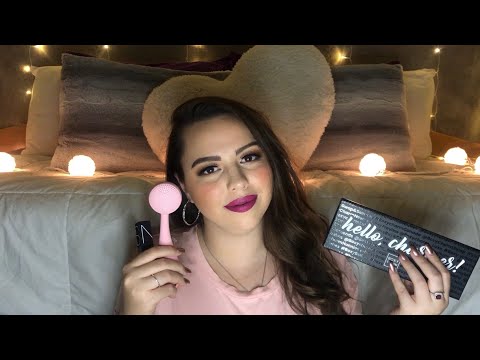 ASMR March BoxyCharm BoxyLuxe Unboxing + Mini Giveaway (Whispering, Tapping, Lid Sounds)