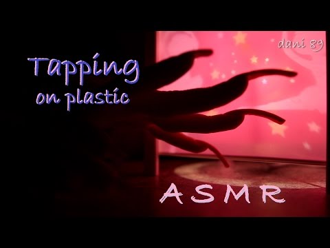 🎧  ASMR with shadows: Tapping on plastic with my Long & Short Nails ♥