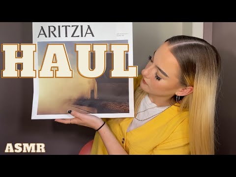 ASMR | Aritzia clothing haul