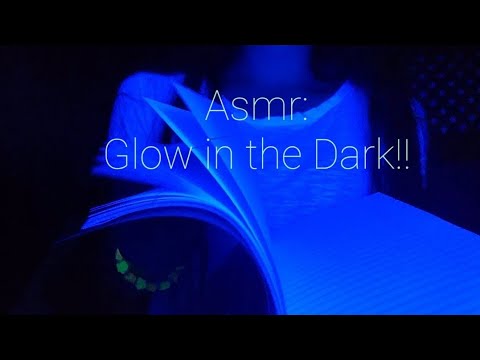 ASMR! GLOW IN THE DARK!! TAPPING WITH BLACKLIGHT!!