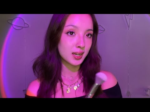 ASMR | Putting You to Sleep in 15 Minutes 🎀 (face touching, soft spoken, finger and fluttering)