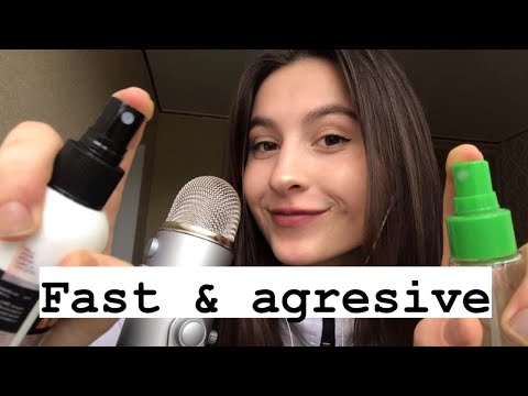 ASMR Fast & aggressively triggers / so fast asmr in one minute/ so fast triggers /