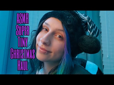 ASMR Super TINY Christmas Haul (kinda) | Whispered