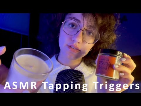 Multi-Tapping Triggers for QUICK Tingles - Candle Tapping ASMR 🕯️Dark Background for Sleep!