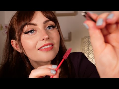 ASMR Doing Your Eyebrows 🧡 (Personal Attention, Spa Roleplay)