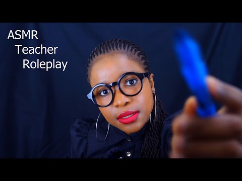 ASMR WRITING ON YOUR FACE -  Interesting Facts about African Education System (Teacher Roleplay)