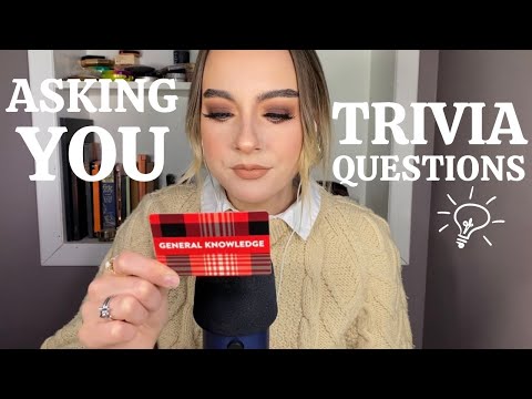 ASMR | asking you trivia questions but I'm not giving you enough time to answer them