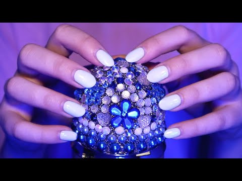 ASMR Mic Scratching & Scratchy Tapping with Rhinestone Mic Cover (No Talking)