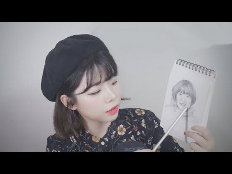 한국어 ASMR │ 그림 그려주는 가게 롤플레이 │Picture shop Role play│Whispering roleplay 위스퍼링 롤플레이