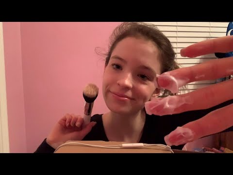 ASMR personal attention triggers (lotion, brushes, and perfume)