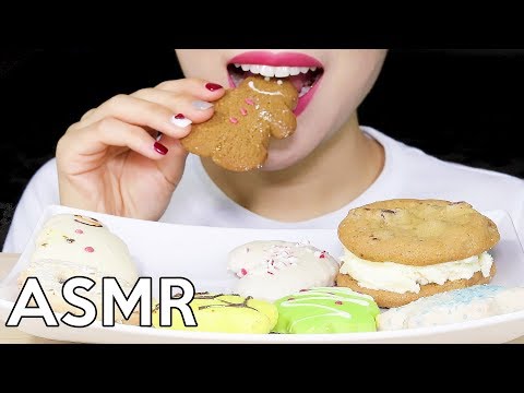 ASMR Christmas Cookies 크리스마스 쿠키 리얼사운드 먹방 Eating Sounds