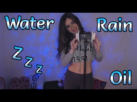 ASMR Water sounds & Oil & Rain = Most relaxing triggers 💙💤 no talking 3dio