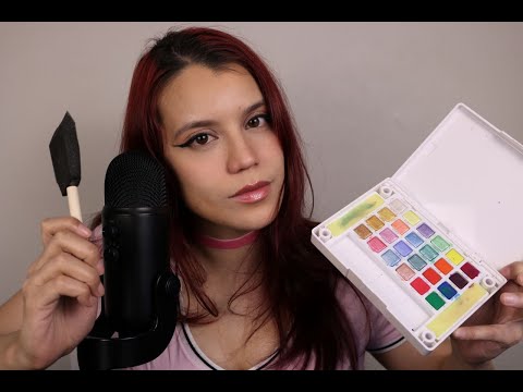SPIT PAINTING YOUR FACE🎨🖌️ASMR | wet mouth sounds (‾◡◝)