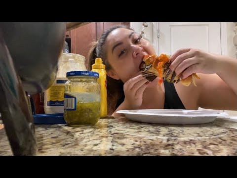 ASMR | EATING LA STREET DOG | MUKBANG