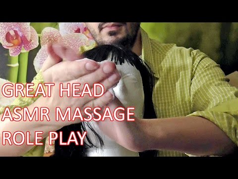 World's Greatest Head Massage ASMR Role Play Barber - Dummy Head PARODY