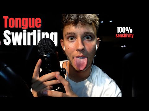 ASMR Tongue Swirling 👅 [STICKY/WET] Mouth Sounds (100% sensitivity)