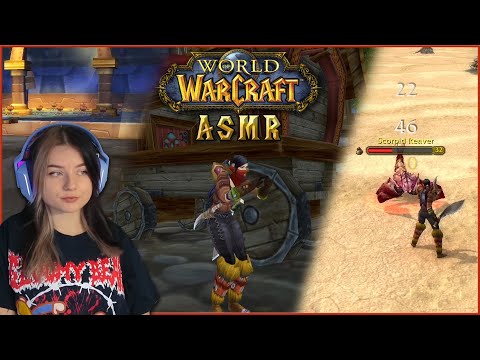 ASMR | Relaxing Classic Hardcore WoW Gaming Session ⚔️ Leveling, Mouse Clicking, Keyboard Sounds