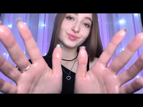 ASMR Face Touching & Oil Massage | Layered Hand Sounds | PERSONAL ATTENTION