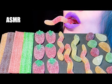 ASMR: SUGARY SOUR SNAKES, CANDY STRIPES, FRUIT GUM | Austrian Candy 🍭 ~ Relaxing [No Talking|V] 😻