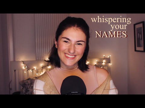 [ASMR] whispering your names + ECHO EFFECT 🔊