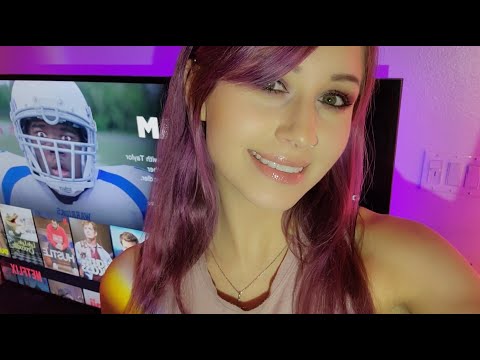 ASMR TV Screen Tapping & Tracing (Whispered)