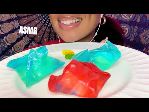 ASMR | Trying TikTok Fruit Roll-Up Ice Cream Mochi  😋