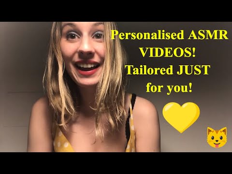 NOW OFFERING PERSONALISED ASMR VIDEOS! Custom ASMR tailored just for you!