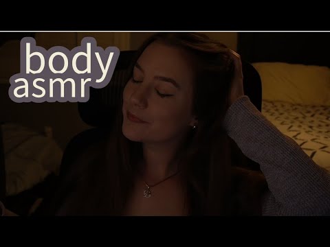 ASMR Using Only my Body ♡ Finger Flutters, Hand Sounds, Nail Tapping, Hair Sounds, & more