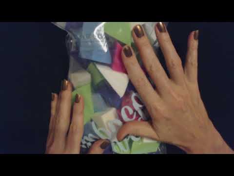 ASMR Request ~ Crinkling Plastic Bag of Cosmetic Wedges / No Talking