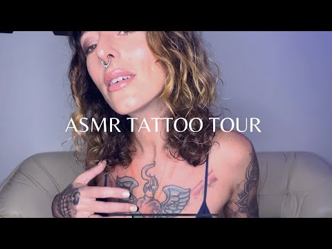ASMR Tingly Tattoo Tracing & Yoga Pants Scratching 🧘‍♀️✨