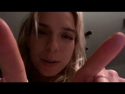 unpredictable asmr | can i touch you?  face tracing, mouth sounds, hand sounds, counting, fast paced