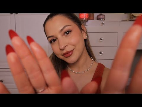 ASMR Doing your Spring Makeup 🌺 Fast & Aggressive but NO TALKING only inaudible, mouth sounds