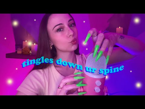 ASMR Xtended Mic Tapping☆💚 ALLLL the way down the mic😴