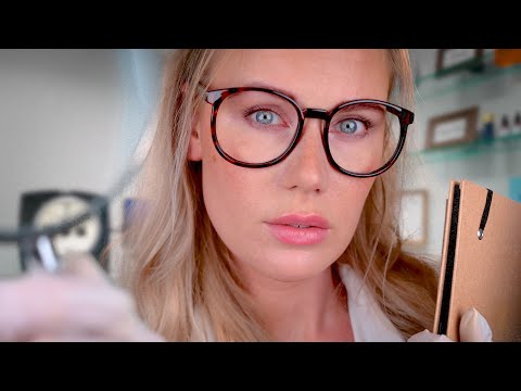 ASMR DERMATOLOGIST ROLE PLAY [ skin check, close-up whispers & personal attention ]