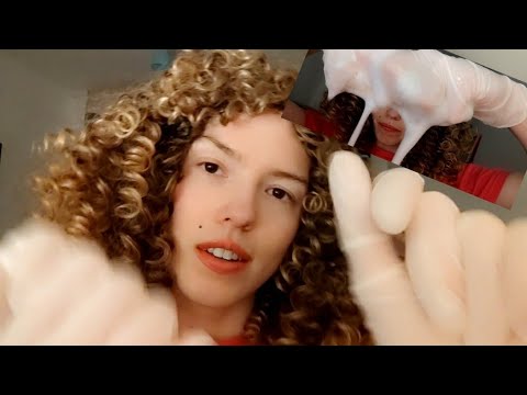 ASMR latex gloves roleplay washing you Water sounds scrubbing sounds soft spoken