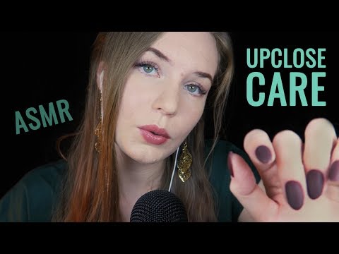ASMR PERSONAL ATTENTION FACE TOUCHING - Hand Movements & Close Up Whispering