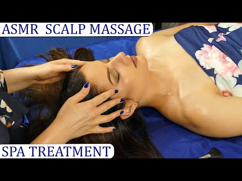 ASMR Spa Treatment ♥ Relaxing Head Massage with Whispers
