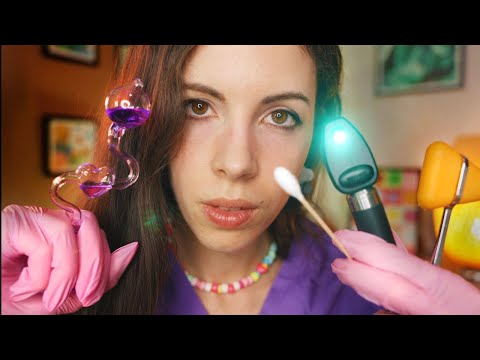 Relaxing ASMR Medical Combo (Ear Exam & Cleaning, Cranial Nerve Exam, Alien Experiments)