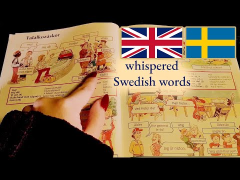 ASMR Learning Swedish words / Lär dig svenska ord